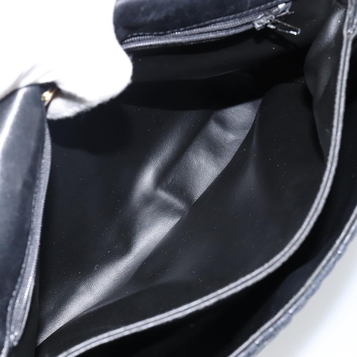 Bally Vintage Handbag Quilted Leather, BLACK, LEATHER, Handbag