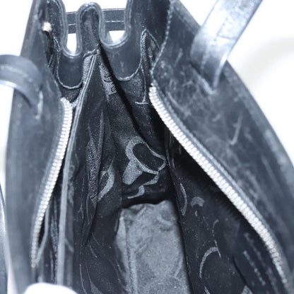 Salvatore Ferragamo Gancini handbag Leather, BLACK, LEATHER, Handbag