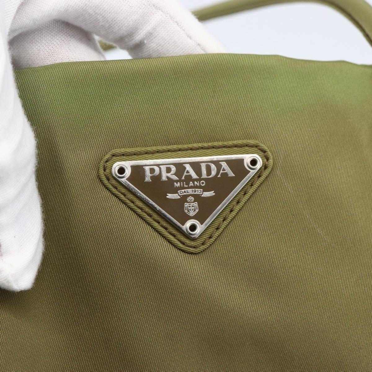 Prada Vintage Tote Tessuto, GREEN, NYLON, Tote bag