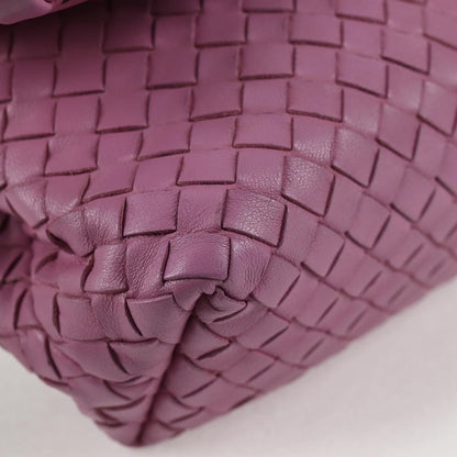 Bottega Veneta Olimpia Crossbody Bag Intrecciato Nappa, PURPLE, LEATHER, Crossbody bag
