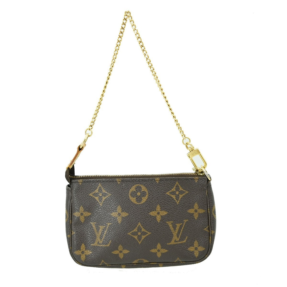 Louis Vuitton Pochette Accessoires Monogram Canvas, BROWN, CANVAS, Clutche & pouche