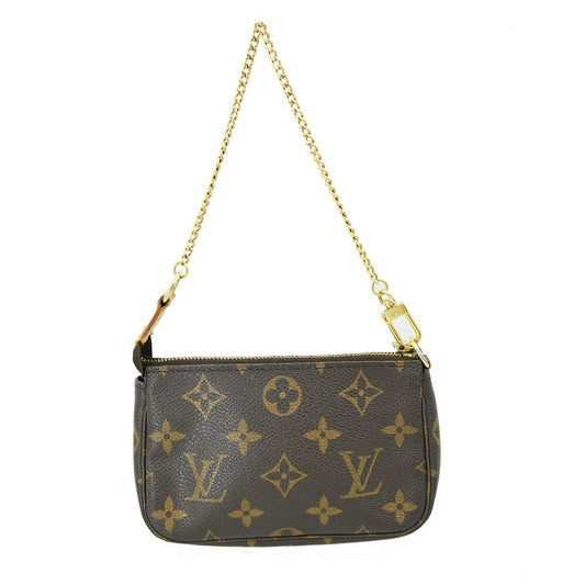 Louis Vuitton Pochette Accessoires Monogram Canvas, BROWN, CANVAS, Clutche & pouche