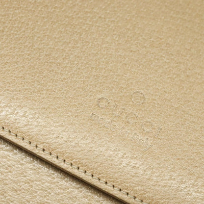 Gucci Vintage Shoulder Bag Leather, BEIGE, LEATHER, Shoulder bag