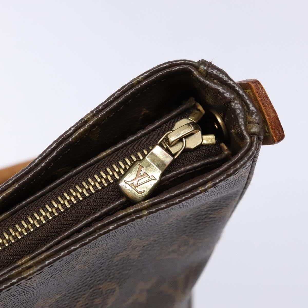 Louis Vuitton Looping Handbag Monogram Canvas, BROWN, CANVAS, Handbag