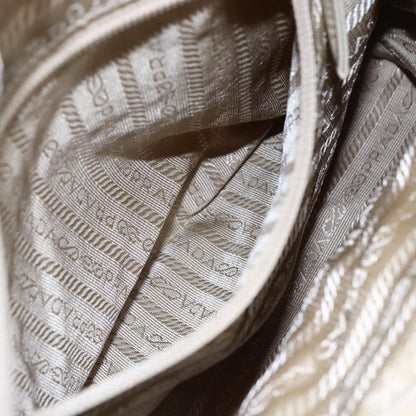 Prada Vintage Tote Tessuto, SILVER, NYLON, Tote bag