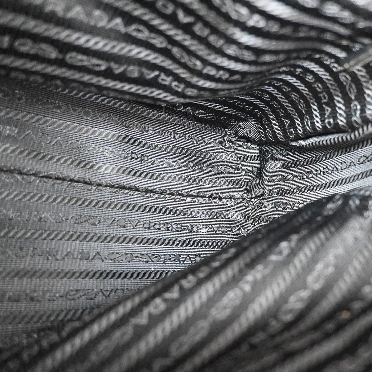 Prada Vintage Handbag Tessuto, BLACK, NYLON, Handbag