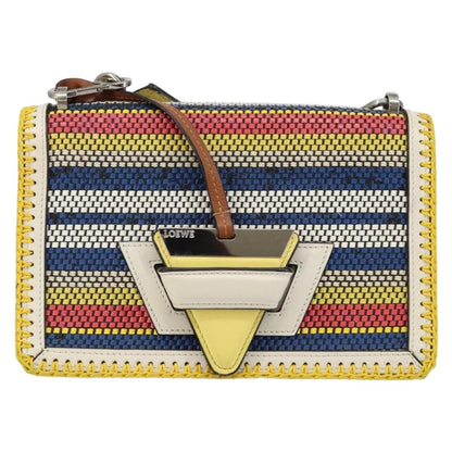 Loewe Barcelona Shoulder Bag Leather, MULTICOLOUR, LEATHER, Shoulder bag