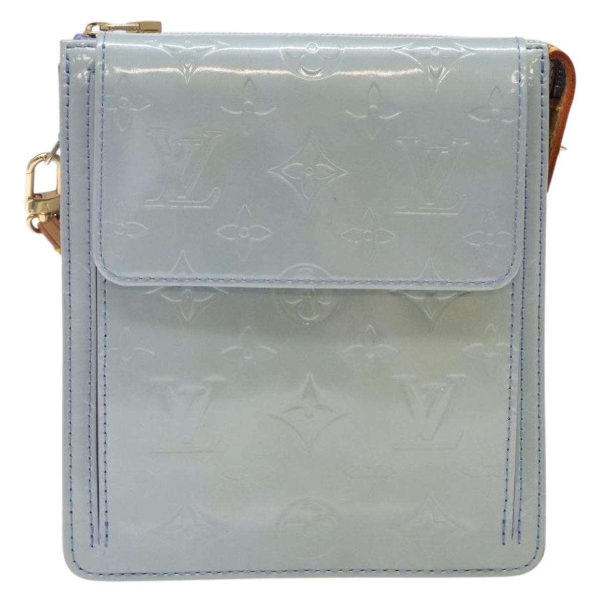 Louis Vuitton Mott Handbag Monogram Vernis, GRAY, PATENT_LEATHER, Handbag