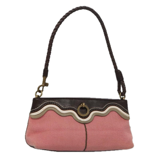 Bottega Veneta Vintage Shoulder Bag Canvas, PINK, CANVAS, Shoulder bag