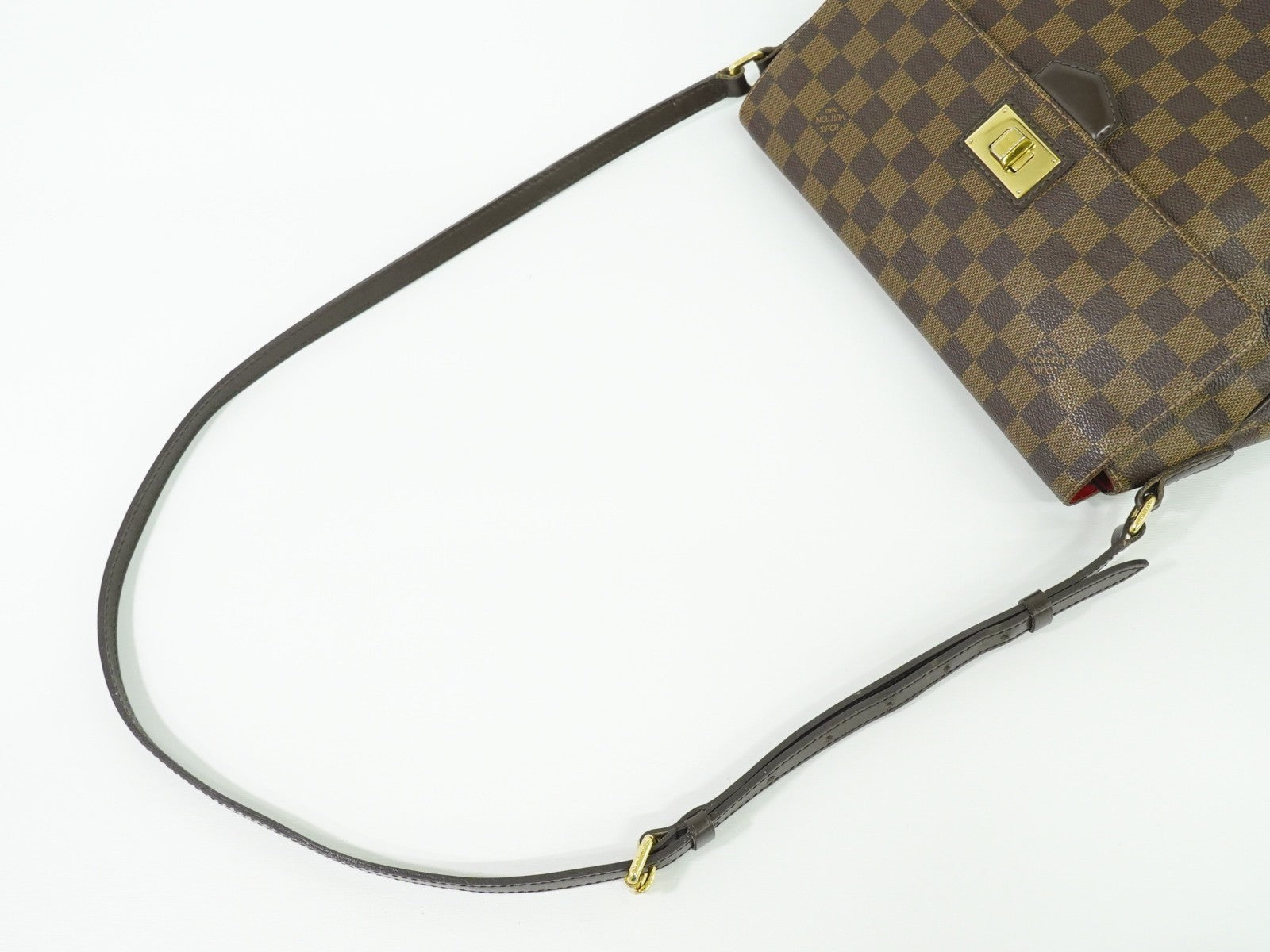 Louis Vuitton Besace Rosebery Handbag Damier, BROWN, CANVAS, Shoulder bag