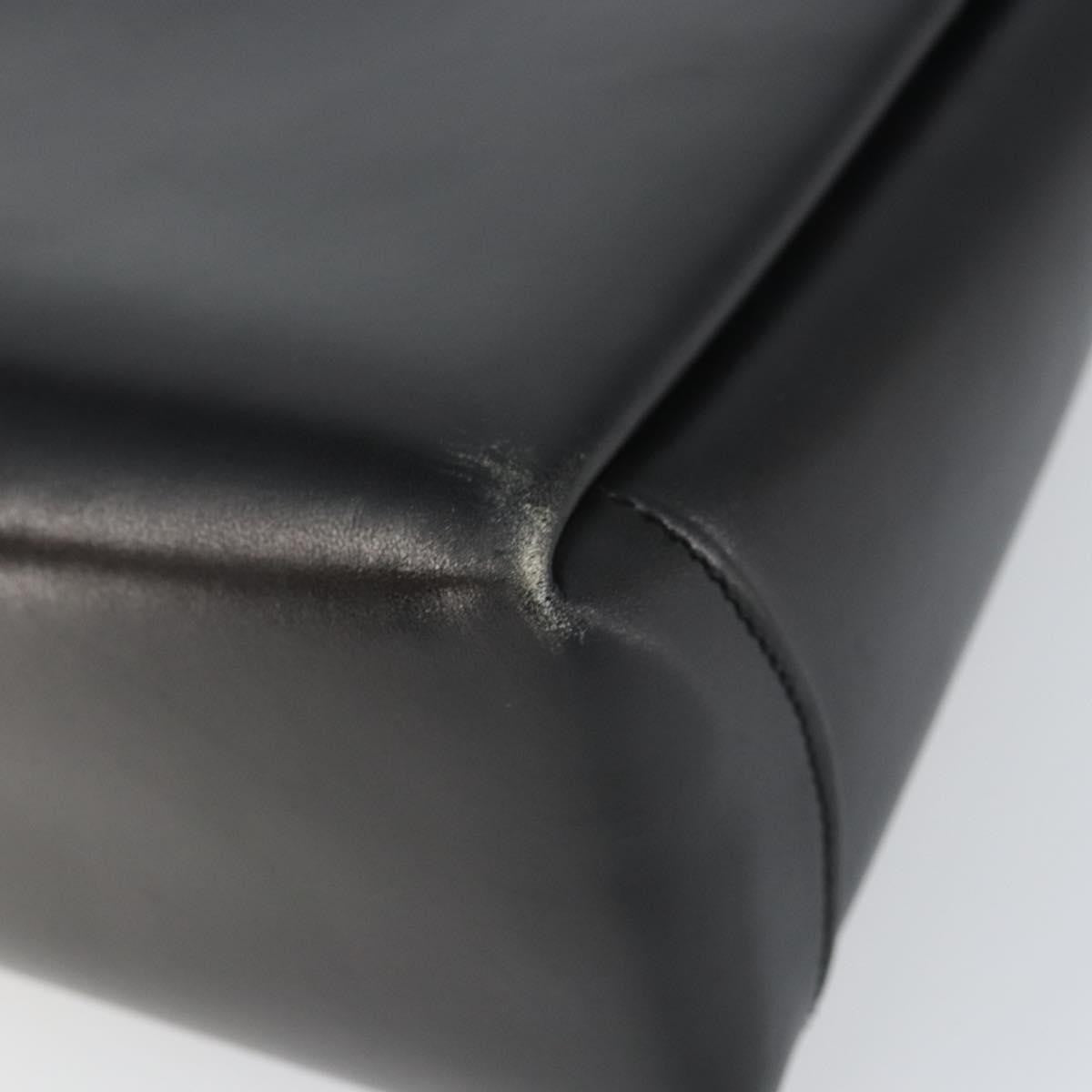 Gucci Vintage Convertible Box Crossbody Bag Leather, BLACK, LEATHER, Handbag