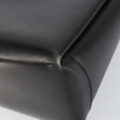 Gucci Vintage Convertible Box Crossbody Bag Leather, BLACK, LEATHER, Handbag