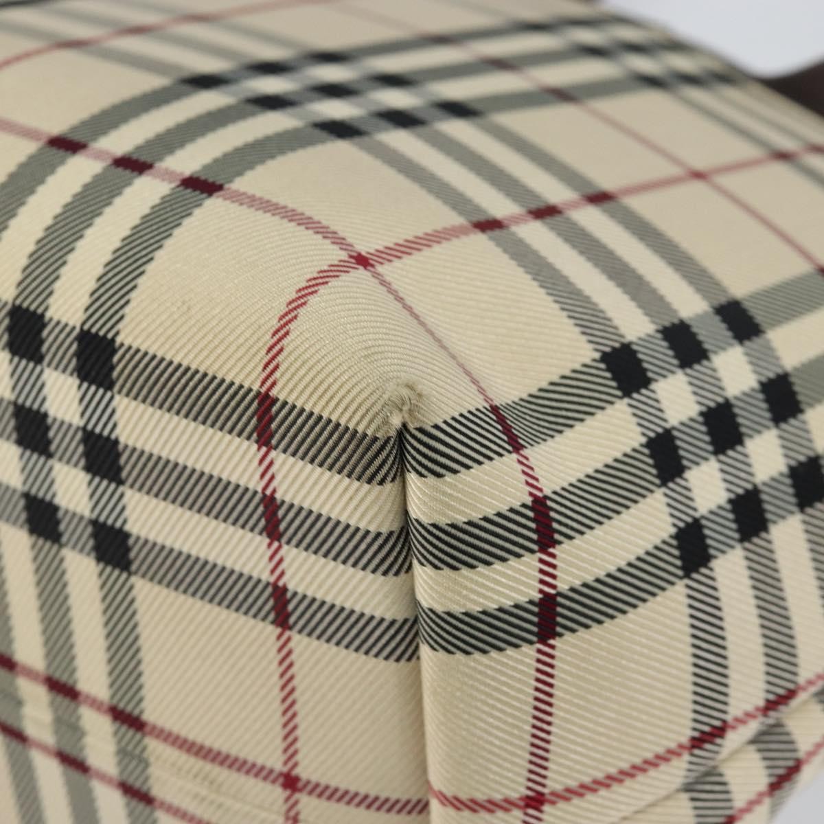 Burberry Nova Check Handbag Nova Check Canvas and leather, BEIGE, CANVAS, Handbag