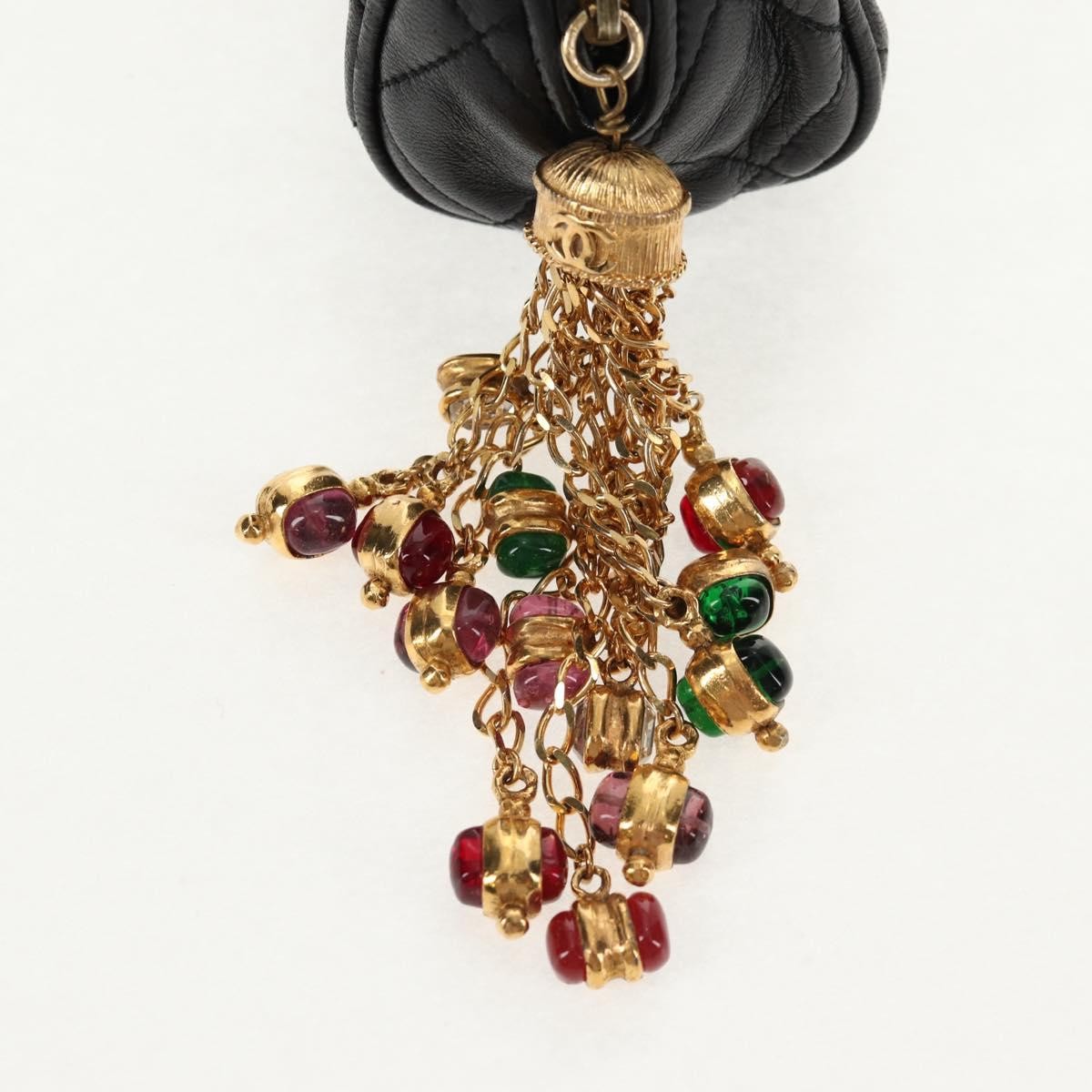 Chanel Vintage Clutch Leather, BLACK, LEATHER, Clutche & pouche