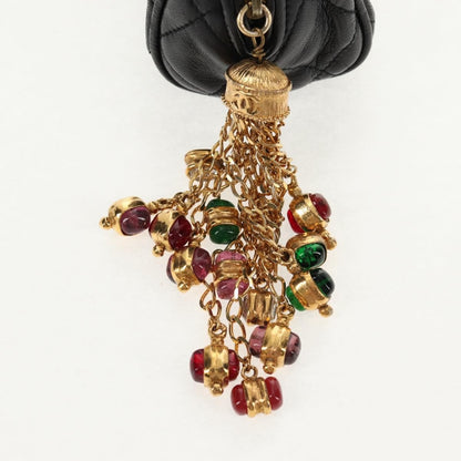 Chanel Vintage Clutch Leather, BLACK, LEATHER, Clutche & pouche