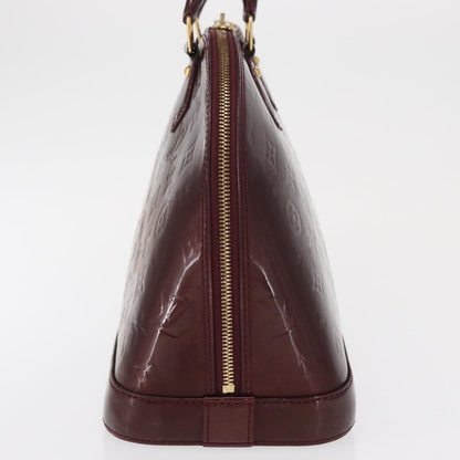 Louis Vuitton Alma Handbag Patent Leather, BURGUNDY, PATENT_LEATHER, Handbag