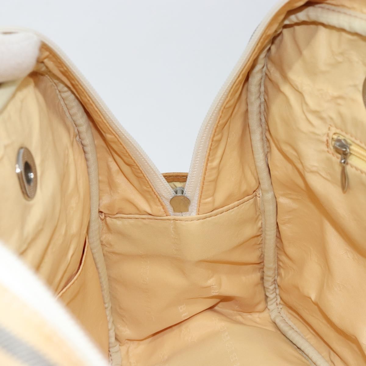 Burberry Vintage Handbag Canvas, WHITE, CANVAS, Handbag