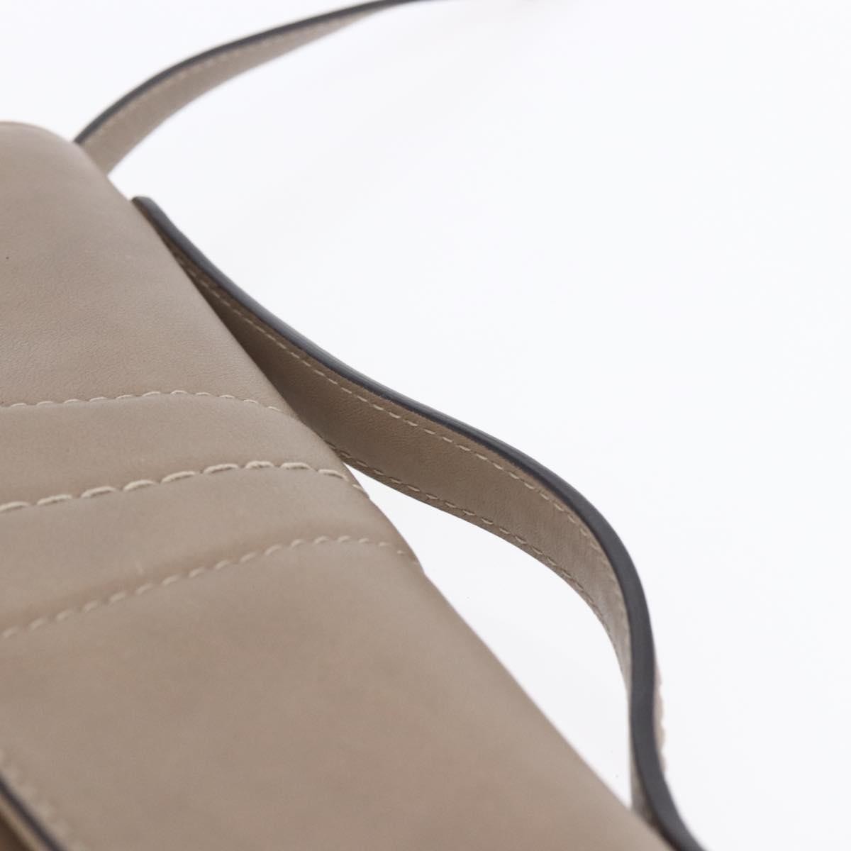 Bally Vintage Shoulder Bag Leather, BEIGE, LEATHER, Shoulder bag