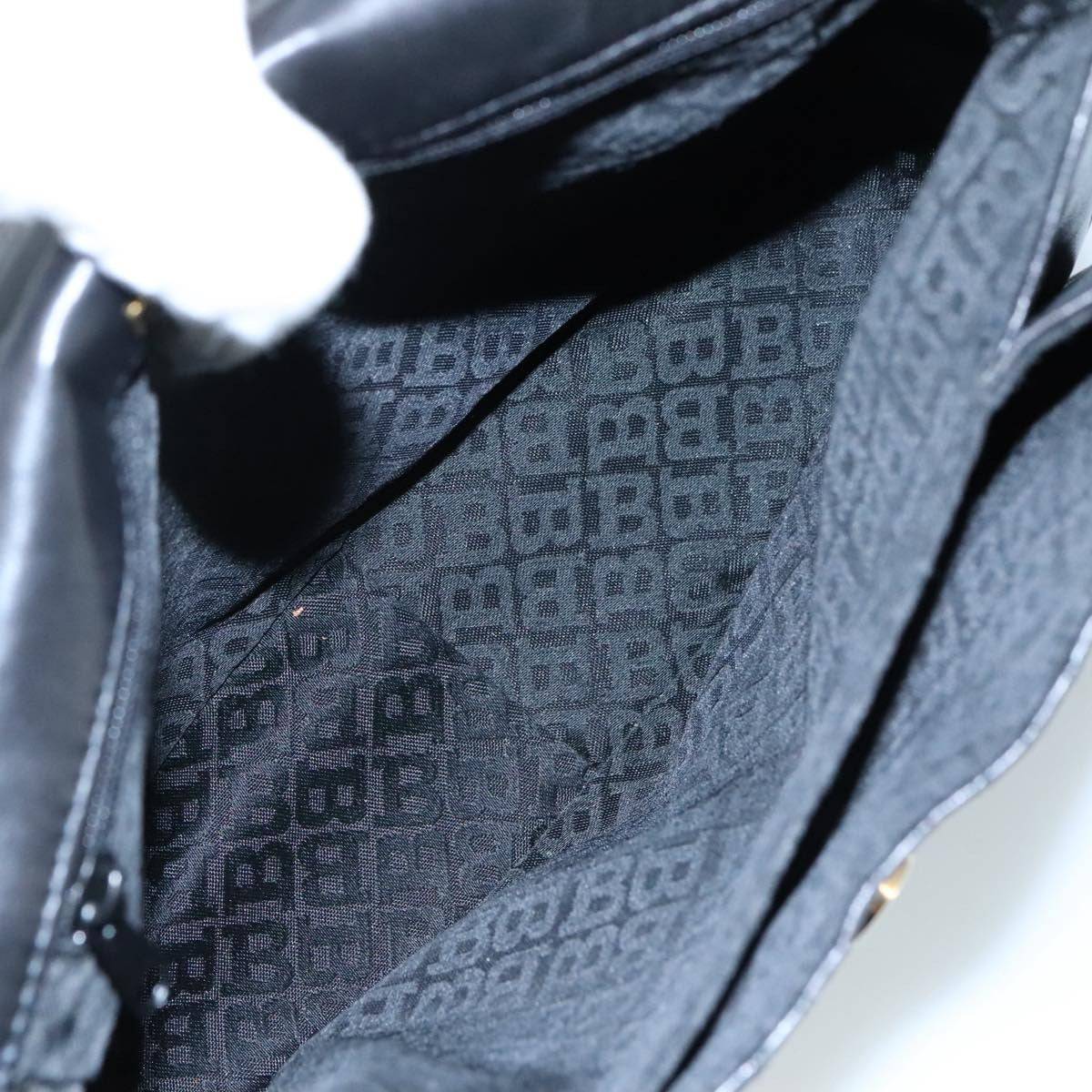 Bally Vintage Flap Handbag Quilted Leather, BLACK, LEATHER, Handbag