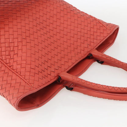 Bottega Veneta Intrecciato Tote Leather, ORANGE, LEATHER, Tote bag