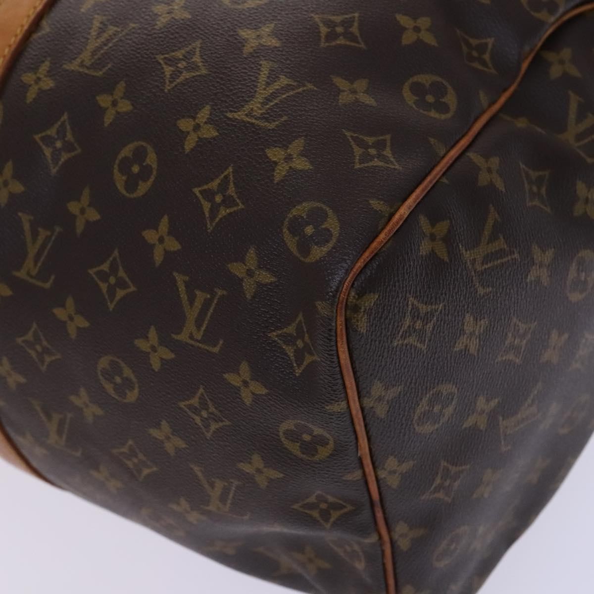 Louis Vuitton Keepall Bag Monogram Canvas, BROWN, CANVAS, Travel bag