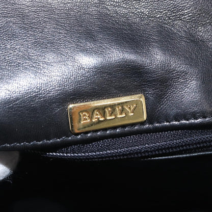 Bally Vintage Chain Shoulder Bag Quilted Leather, BLACK, LEATHER, Shoulder bag
