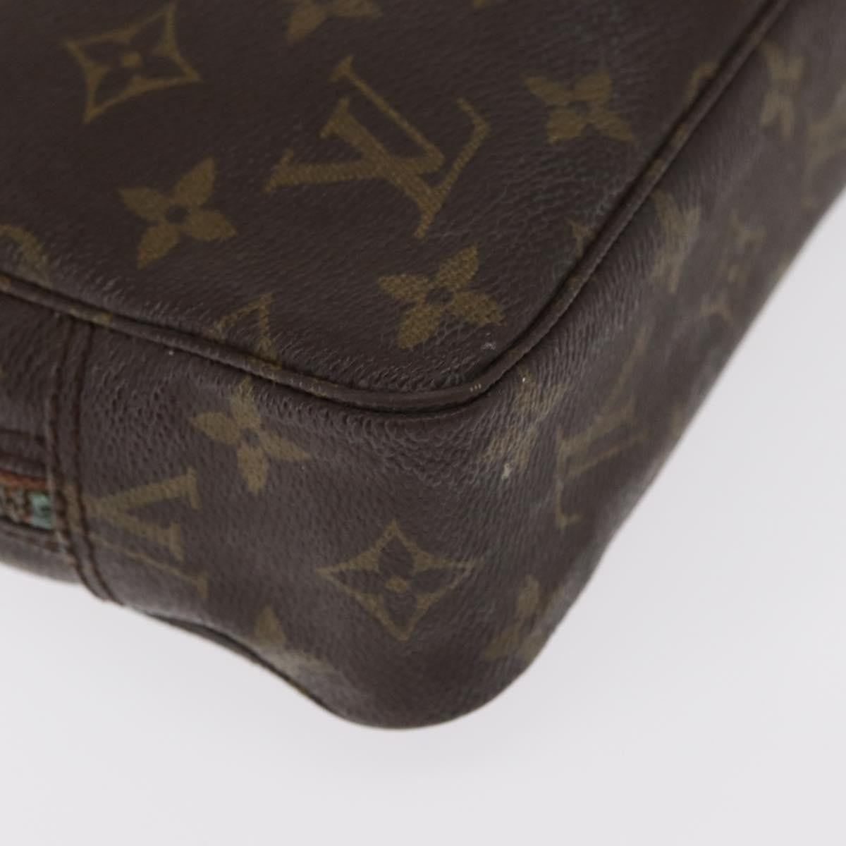 Louis Vuitton Trousse Toiletry Pouch Monogram Canvas, BROWN, CANVAS, Toiletry Case
