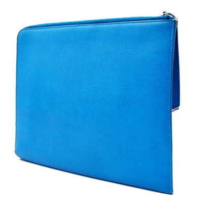 Fendi Monster Clutch Leather, BLUE, LEATHER, Clutche & pouche