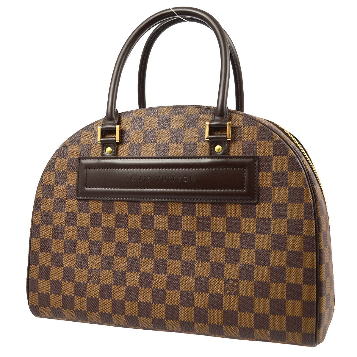 Louis Vuitton Nolita Satchel Damier, BROWN, CANVAS, Handbag