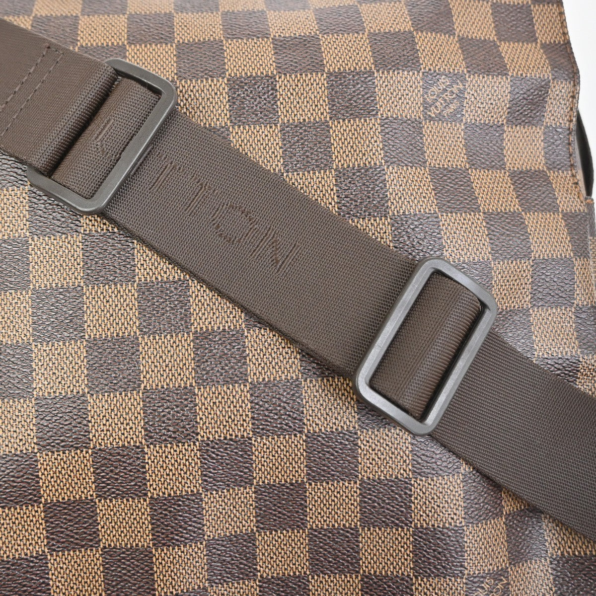 Louis Vuitton Naviglio Handbag Damier, Brown, Canvas, Shoulder Bag