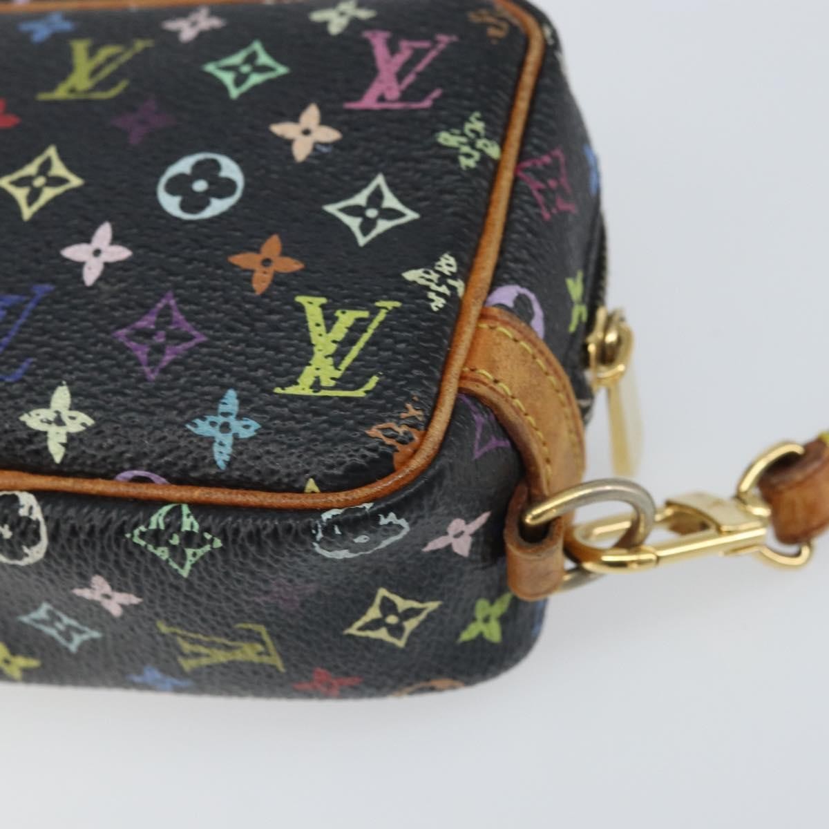 Louis Vuitton Wapity Trousse Pouch Monogram Multicolor, BLACK, CANVAS, Clutche & pouche