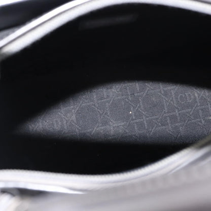 Christian Dior Vintage Handbag Leather, GRAY, LEATHER, Handbag