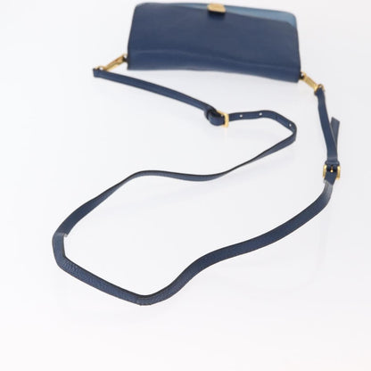 Miu Miu Shoulder Bag Leather, BLUE, LEATHER, Shoulder bag