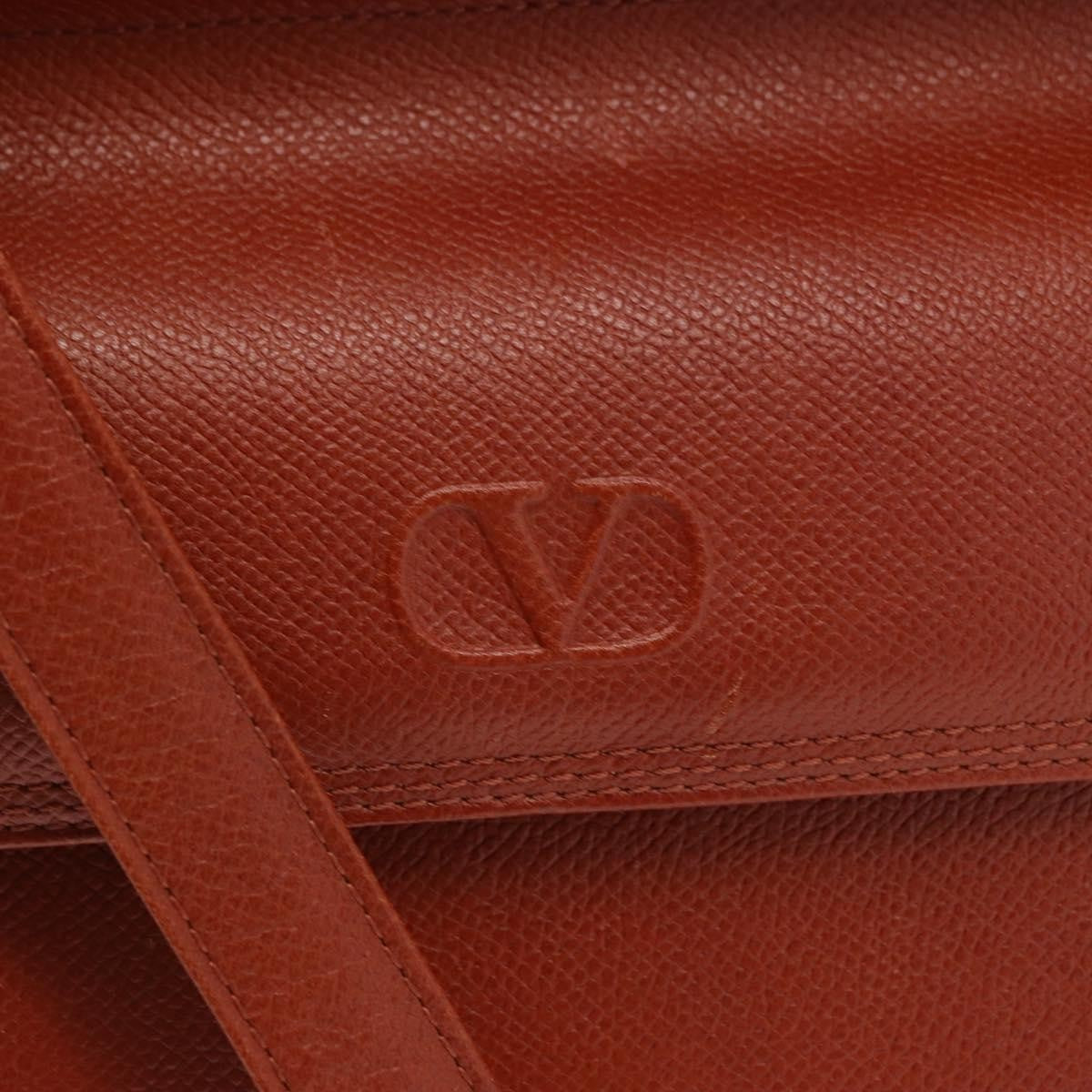 Valentino Garavani Vintage Handbag Leather, BROWN, LEATHER, Handbag