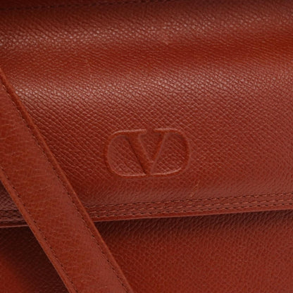 Valentino Garavani Vintage Handbag Leather, BROWN, LEATHER, Handbag