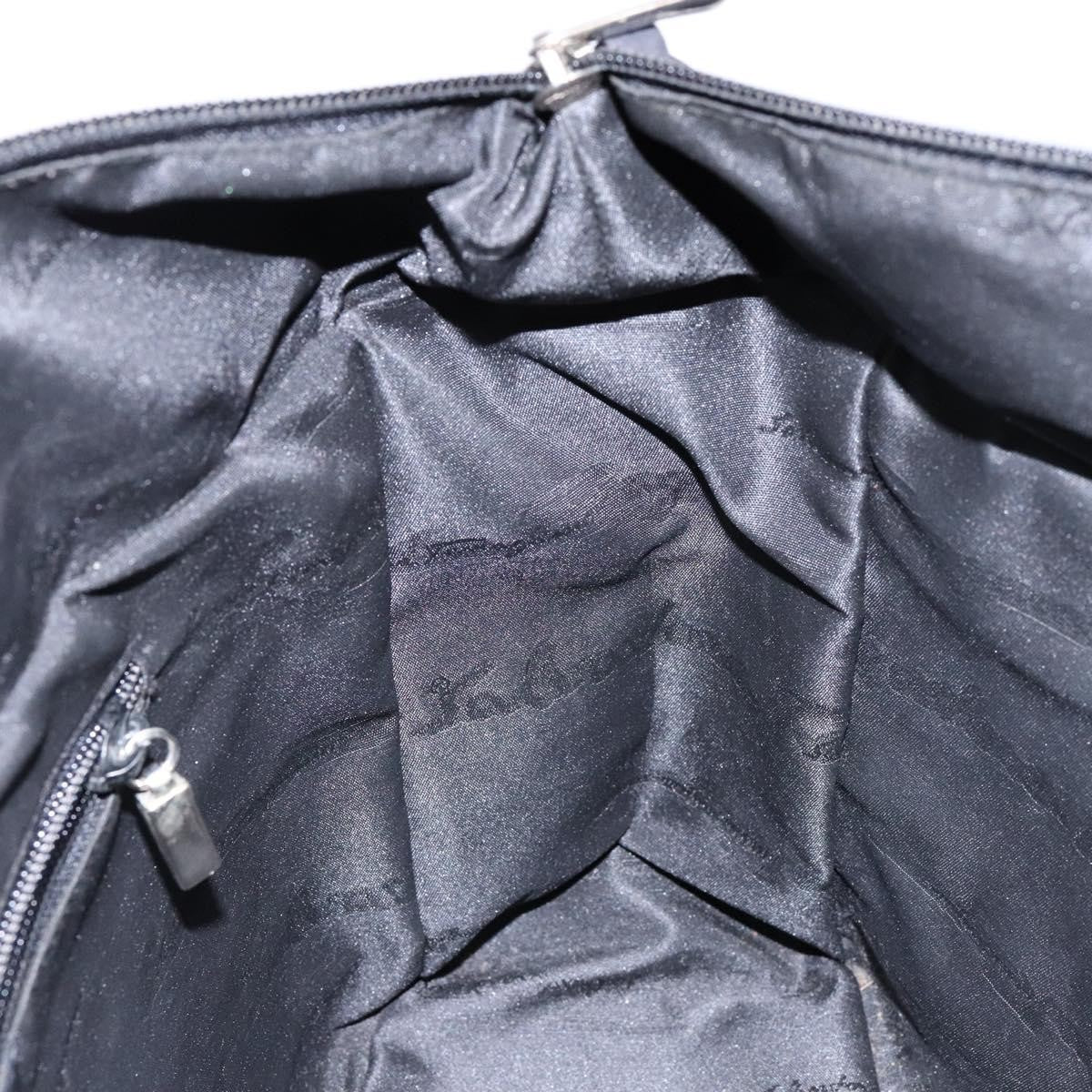 Salvatore Ferragamo Vintage Handbag Canvas, BLACK, CANVAS, Handbag