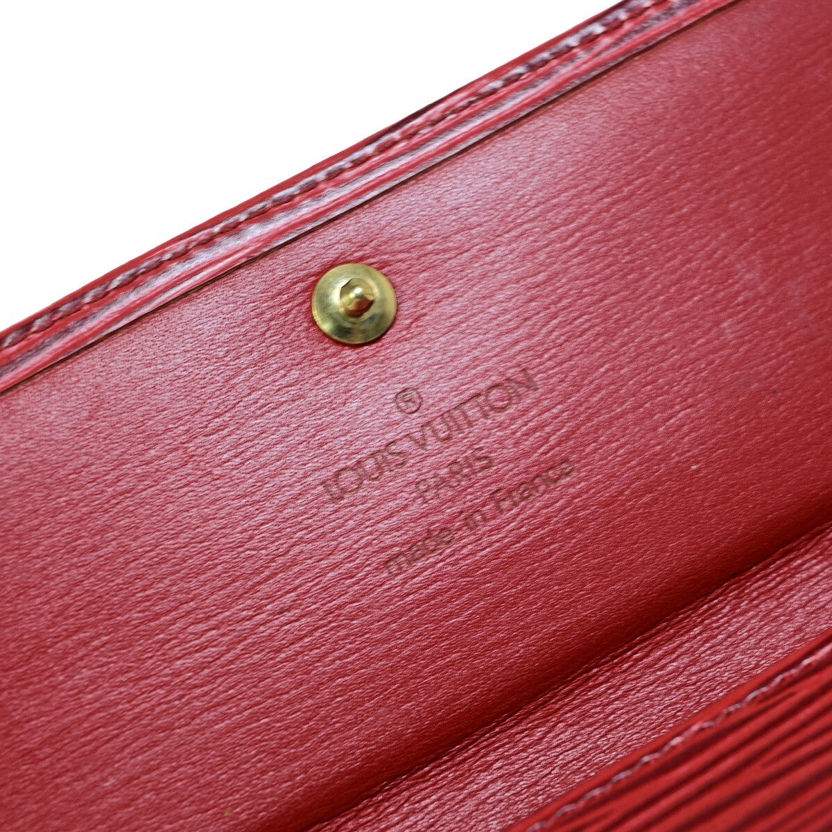 Louis Vuitton Vintage Sarah Wallet Epi Leather, RED, LEATHER, Wallets