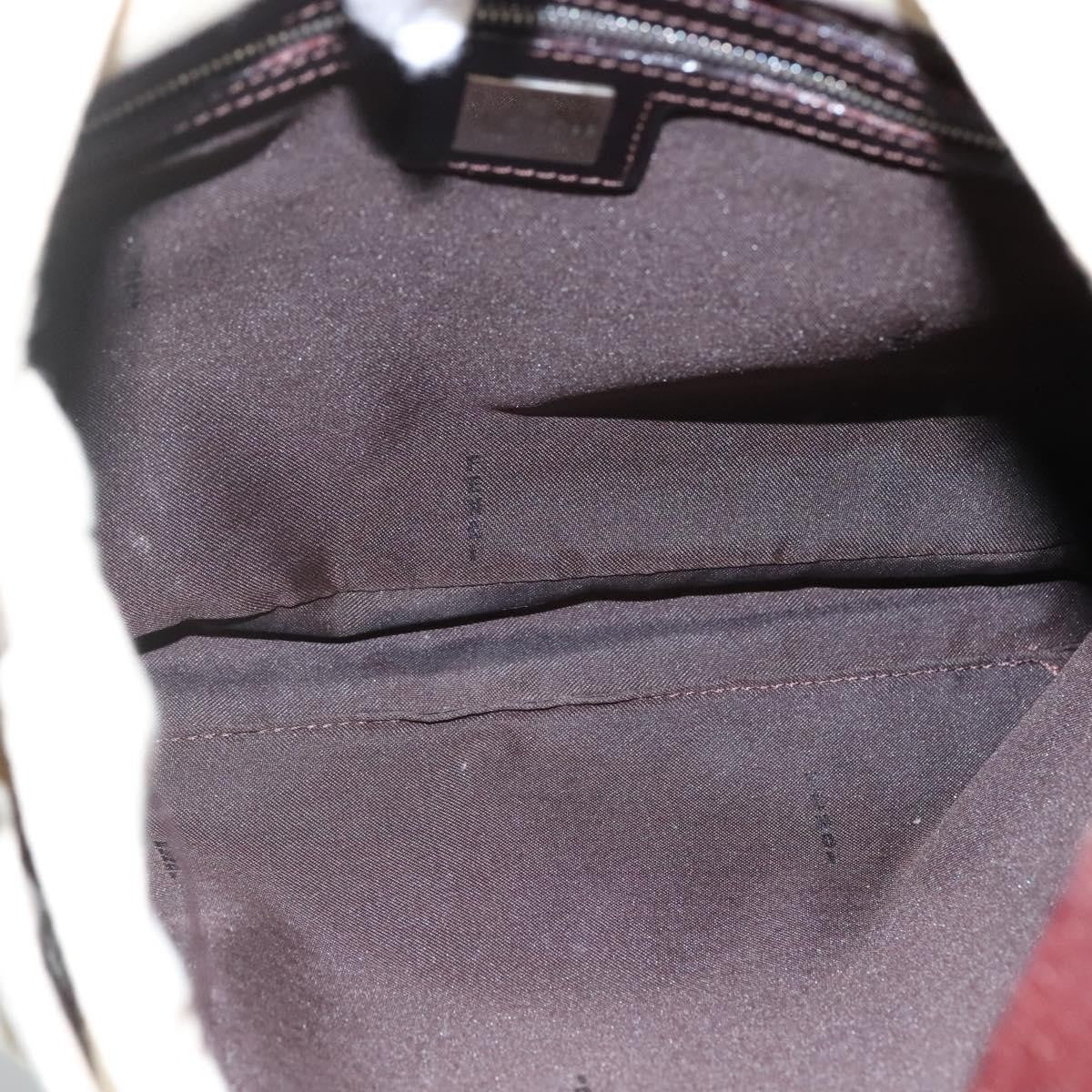 Fendi Vintage FF Belted Hobo Canvas, BEIGE, CANVAS, Shoulder bag