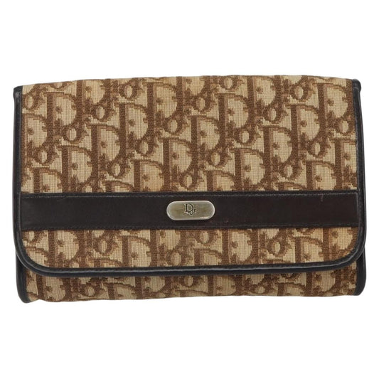 Christian Dior Vintage Trotteur Chain shoulder bag Canvas, BEIGE, CANVAS, Shoulder bag