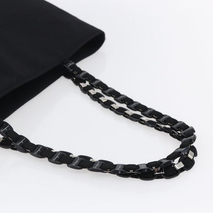 Salvatore Ferragamo Vintage Shoulder Bag Canvas, BLACK, CANVAS, Shoulder bag