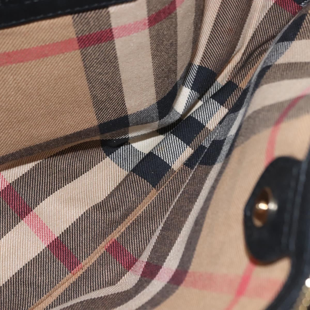 Burberry Banner Tote Leather, BLACK, LEATHER, Tote bag