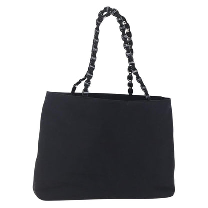 Salvatore Ferragamo Vintage Shoulder Bag Canvas, BLACK, CANVAS, Shoulder bag