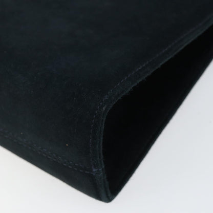 Salvatore Ferragamo Gancini Chain Shoulder bag Suede, NAVY, SUEDE, Shoulder bag