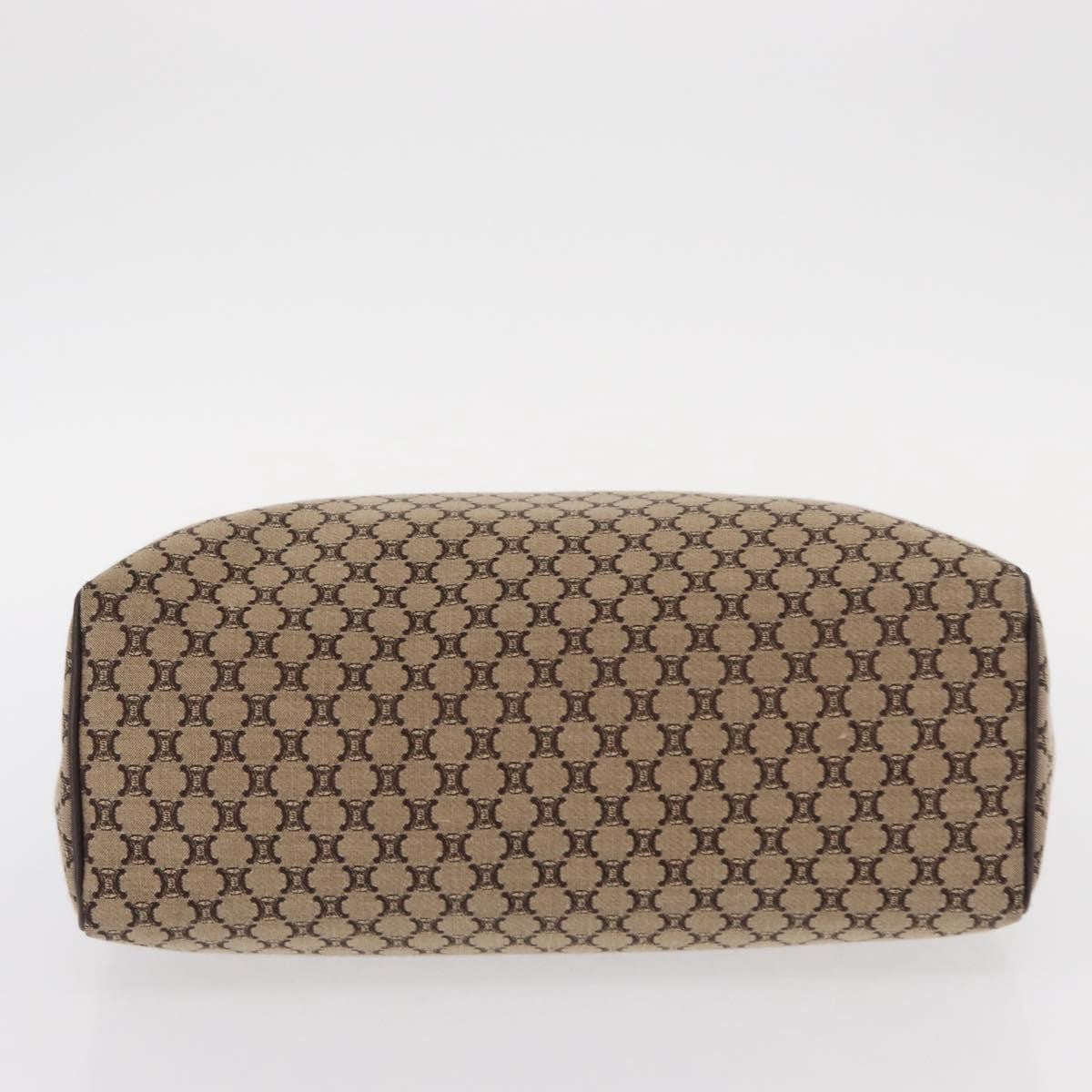 Celine Vintage Macadam Handbag Canvas, BEIGE, CANVAS, Handbag