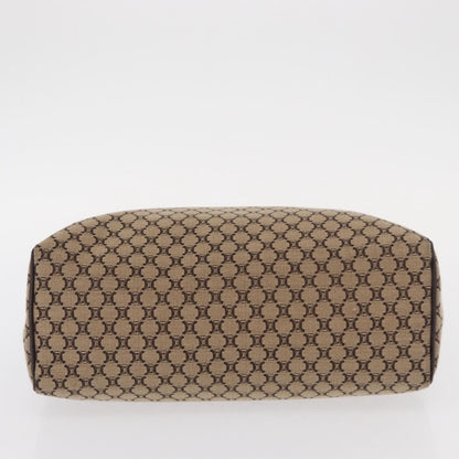 Celine Vintage Macadam Handbag Canvas, BEIGE, CANVAS, Handbag