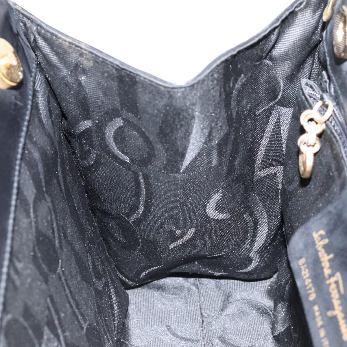 Salvatore Ferragamo Convertible Vara Bow Tote Leather, BLACK, LEATHER, Handbag