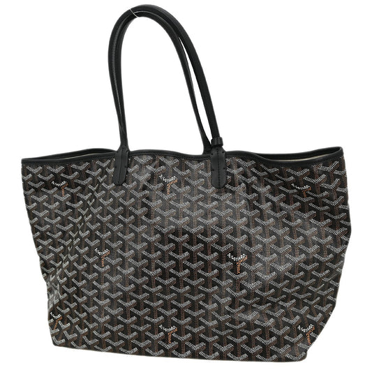 Goyard Saint Louis Tote Coated Canvas, Black, Canvas, Tote Bag