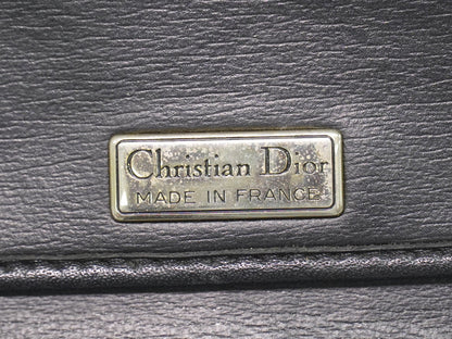 Christian Dior Vintage Shoulder Bag Leather, Black, Leather, Shoulder Bag