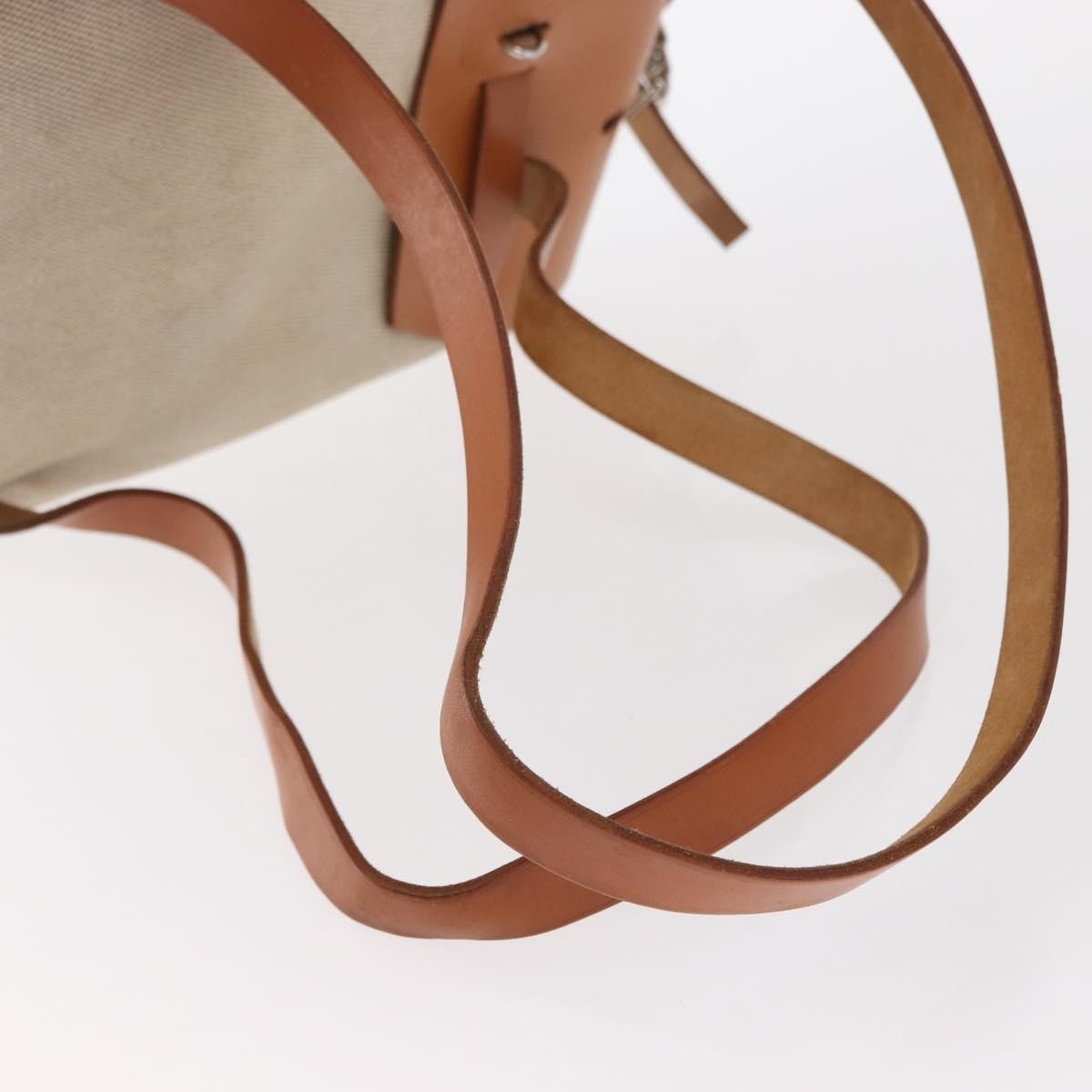 Hermes Herbag A Dos Backpack Toile, BEIGE, CANVAS, Backpack