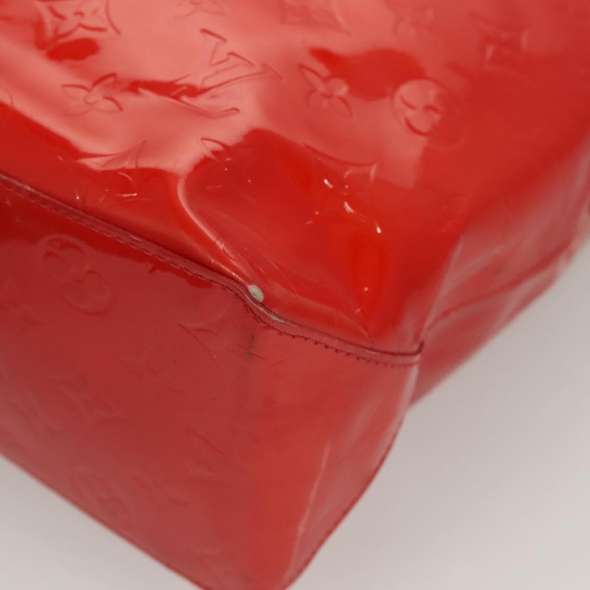 Louis Vuitton Reade Handbag Monogram Vernis, RED, PATENT_LEATHER, Handbag